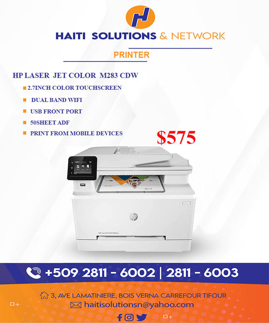 Imprimante HP Lase Jet Color M283 CDW