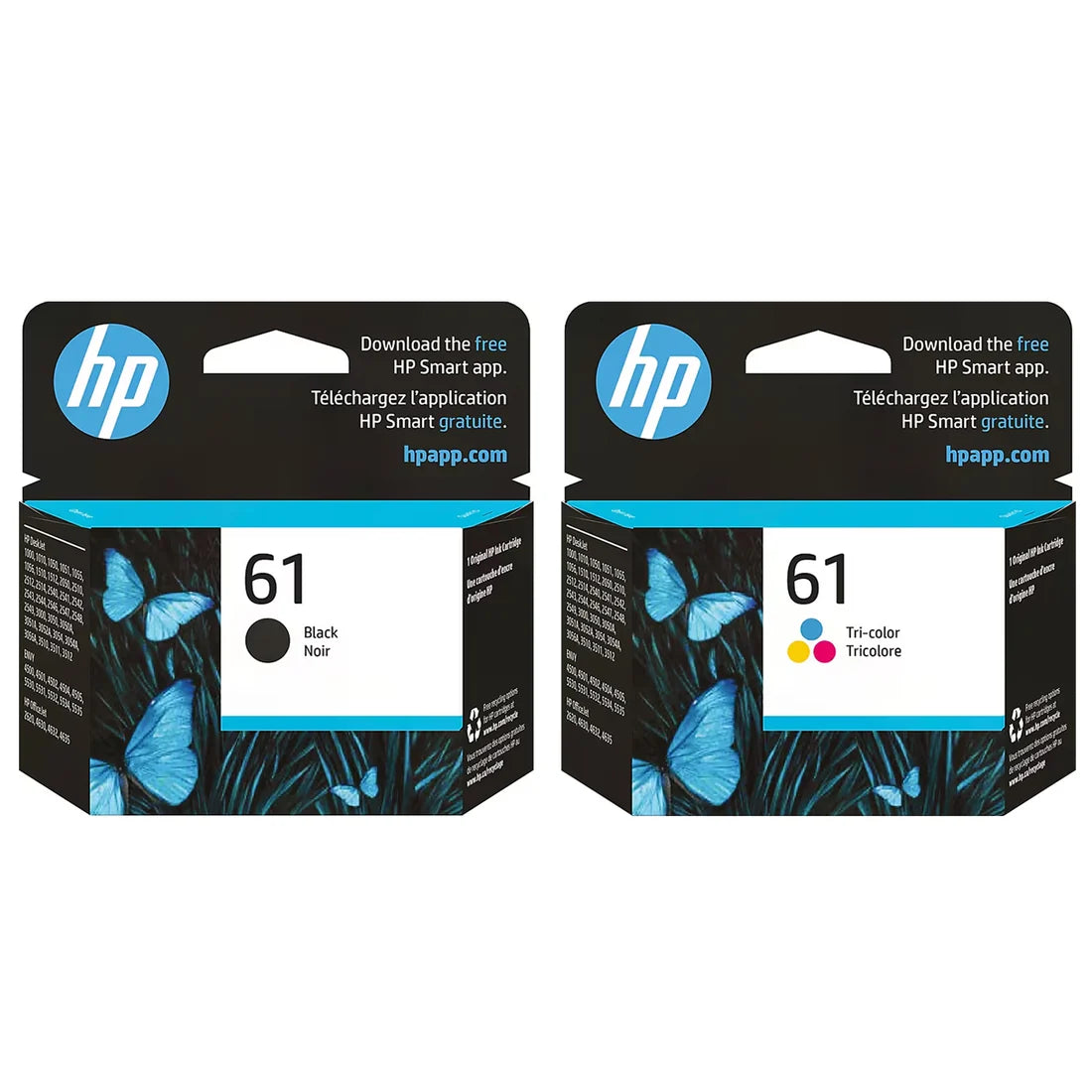 HP 61 Black & Tri-Color Ink Cartridge