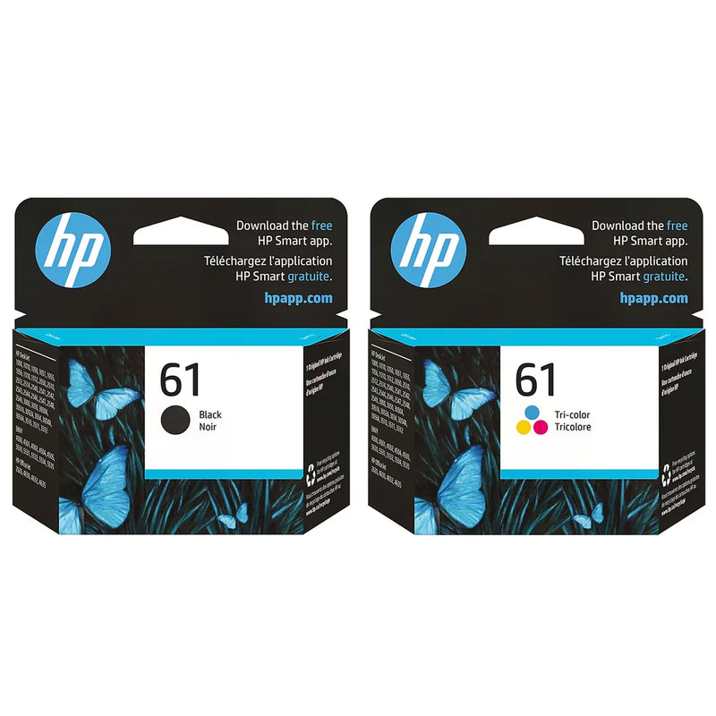 HP 61 back & Tri-Color Ink Cartridge