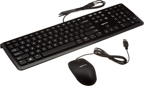 Amazon Basics Wired USB Keyboard and Mouse Combo